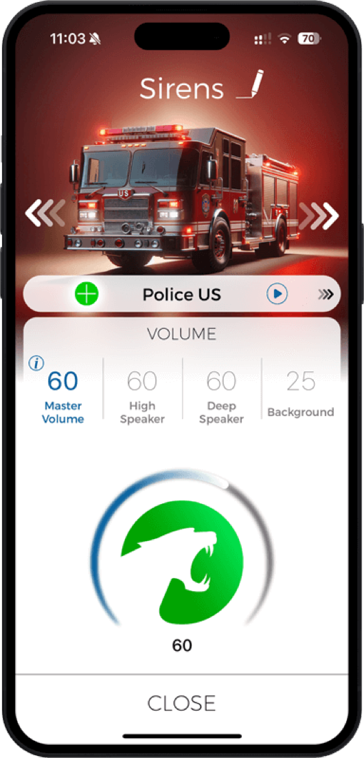 Custom sounds on the Maxhaust mobile app